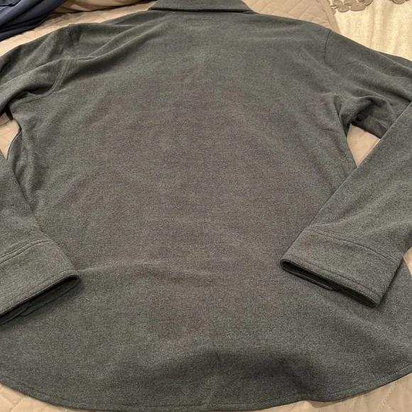 32 Degrees MEN'S CHARCOAL HEATHER KNIT L/S BUTTON-UP/NWT/M - Picture 6 of 13